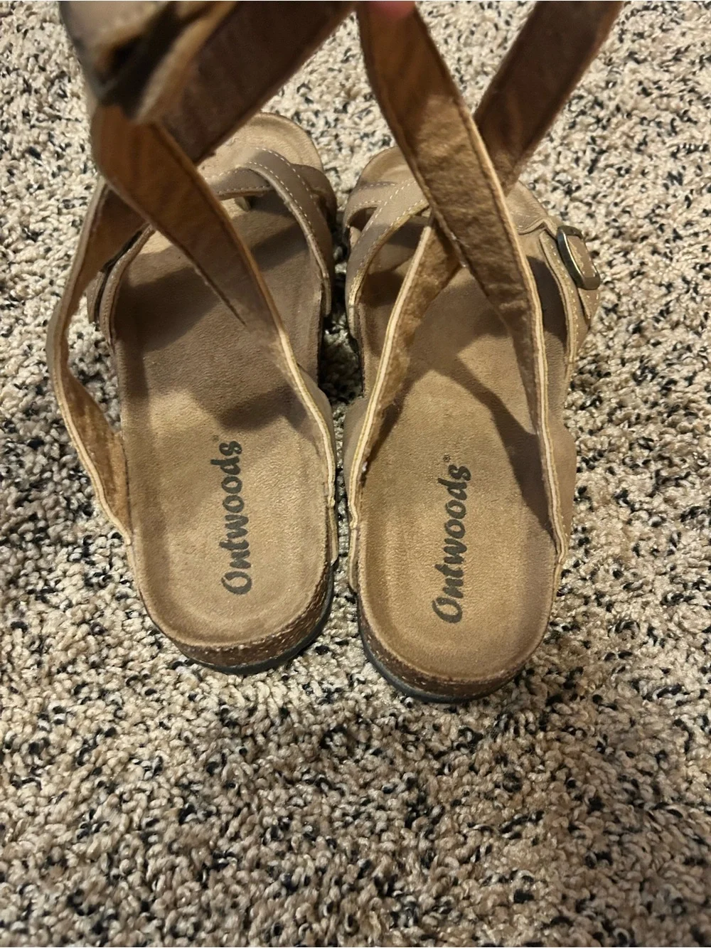 Outwoods sandal BORK-39 6 Like New Crisscross
